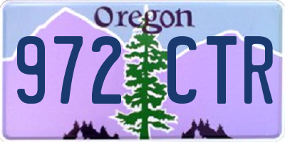 OR license plate 972CTR