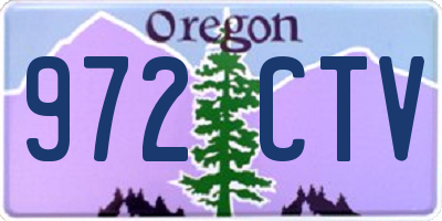 OR license plate 972CTV