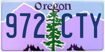 OR license plate 972CTY