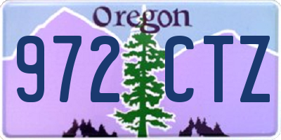 OR license plate 972CTZ