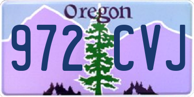 OR license plate 972CVJ