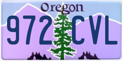 OR license plate 972CVL