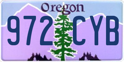 OR license plate 972CYB