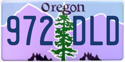 OR license plate 972DLD