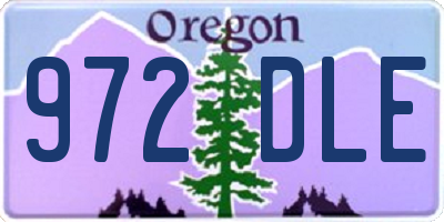 OR license plate 972DLE