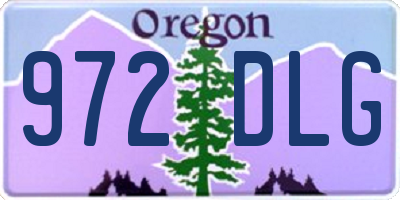 OR license plate 972DLG