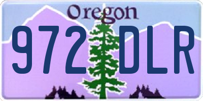 OR license plate 972DLR