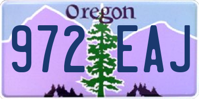 OR license plate 972EAJ