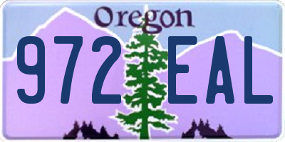 OR license plate 972EAL