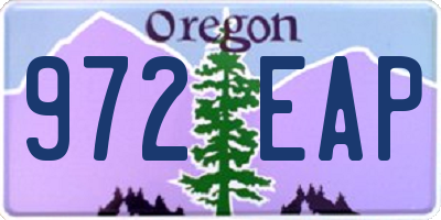 OR license plate 972EAP