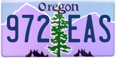 OR license plate 972EAS