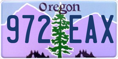 OR license plate 972EAX