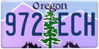 OR license plate 972ECH