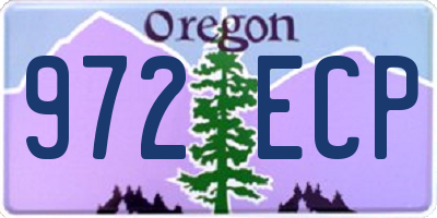OR license plate 972ECP