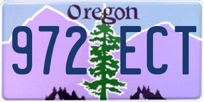 OR license plate 972ECT