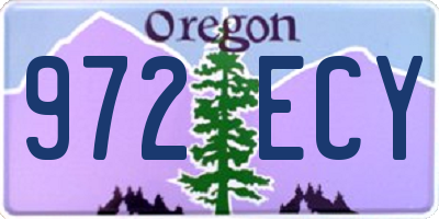 OR license plate 972ECY