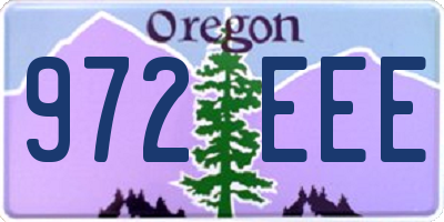 OR license plate 972EEE