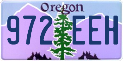 OR license plate 972EEH