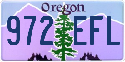 OR license plate 972EFL