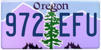 OR license plate 972EFU