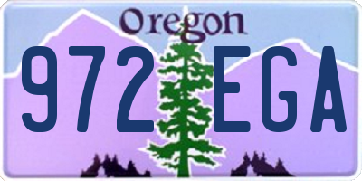 OR license plate 972EGA