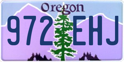 OR license plate 972EHJ