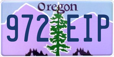OR license plate 972EIP