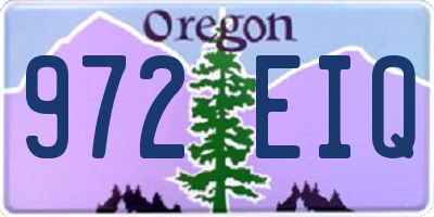 OR license plate 972EIQ