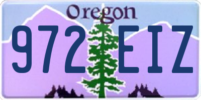 OR license plate 972EIZ
