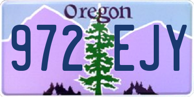 OR license plate 972EJY