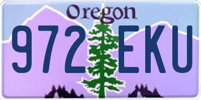OR license plate 972EKU