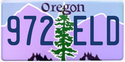 OR license plate 972ELD