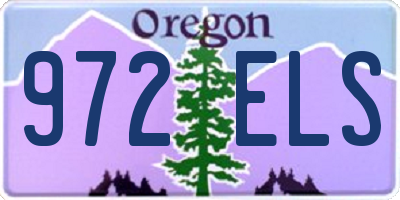 OR license plate 972ELS
