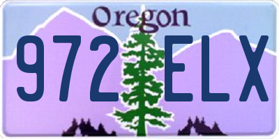 OR license plate 972ELX