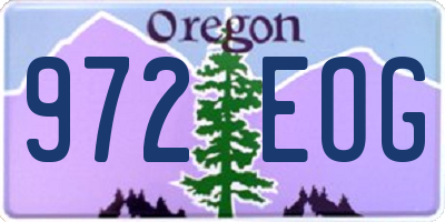 OR license plate 972EOG