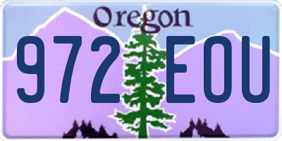 OR license plate 972EOU