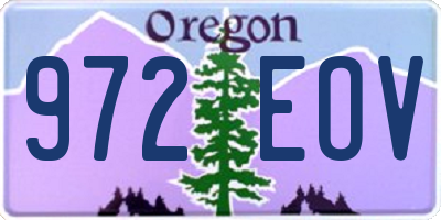 OR license plate 972EOV