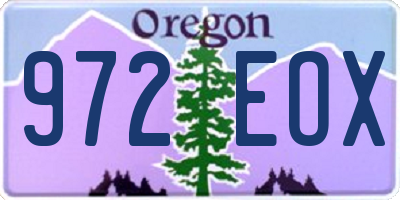 OR license plate 972EOX
