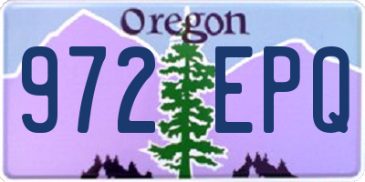 OR license plate 972EPQ