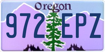 OR license plate 972EPZ