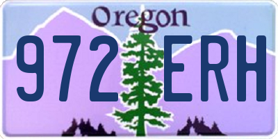 OR license plate 972ERH