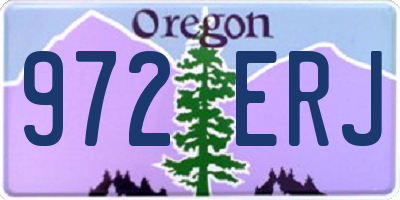 OR license plate 972ERJ