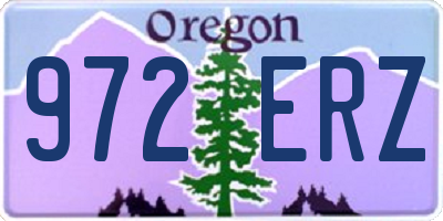 OR license plate 972ERZ