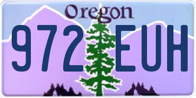 OR license plate 972EUH