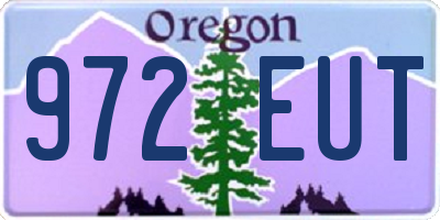 OR license plate 972EUT