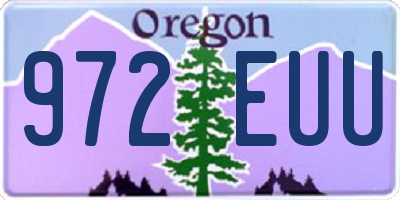 OR license plate 972EUU