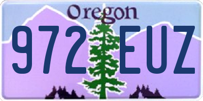 OR license plate 972EUZ
