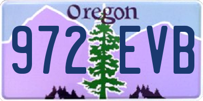 OR license plate 972EVB