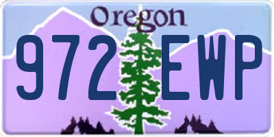 OR license plate 972EWP