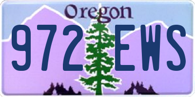 OR license plate 972EWS